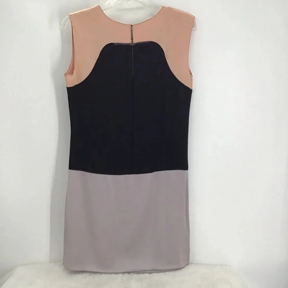 Hoss Midi Sleeveless Color Block Sheath Dress Career Casual NWT 36 EU - 4 US - Picture 2 of 7
